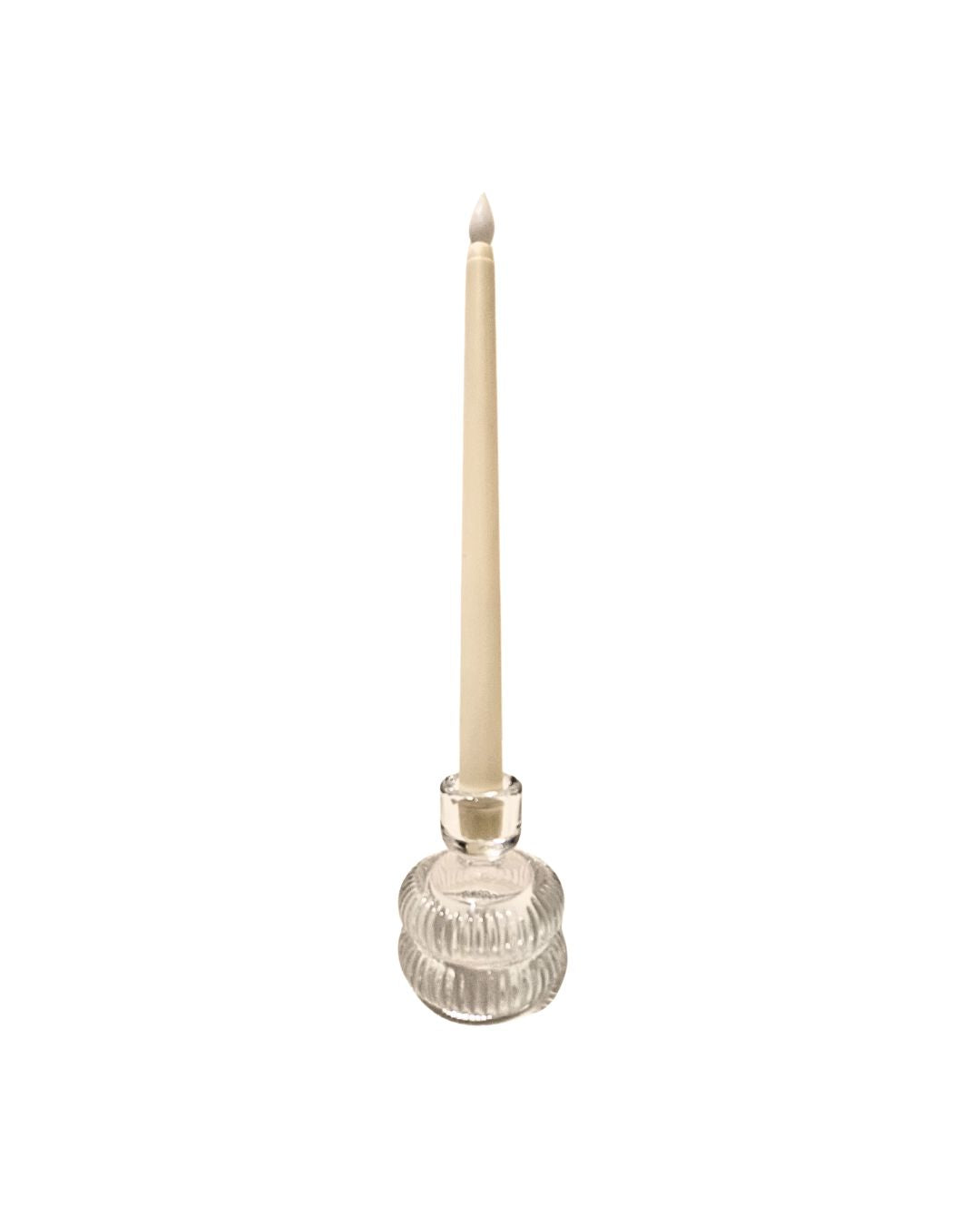 Classic Cream Christmas LED Taper Candle
