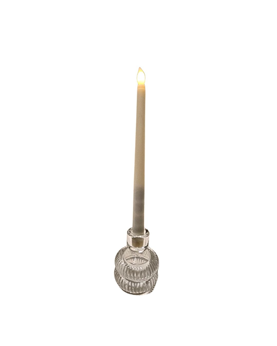 Classic Cream Christmas LED Taper Candle