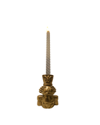 Vintage Gold Nutcracker Candle Holder