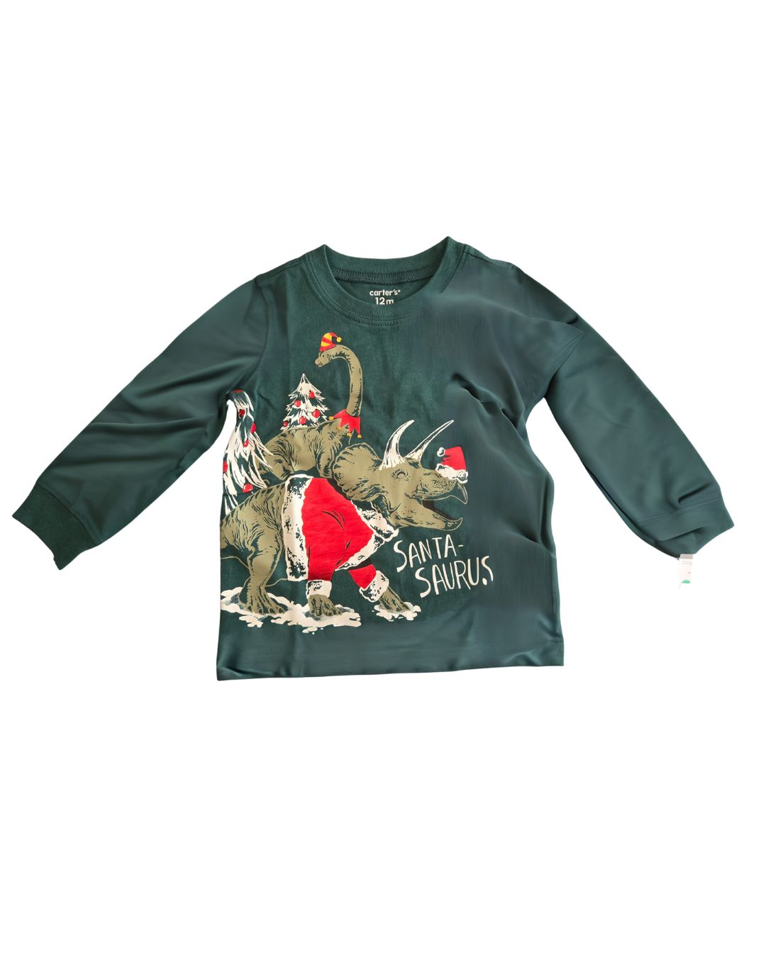Christmas "Santa Saurus" Dinosaur Jumper