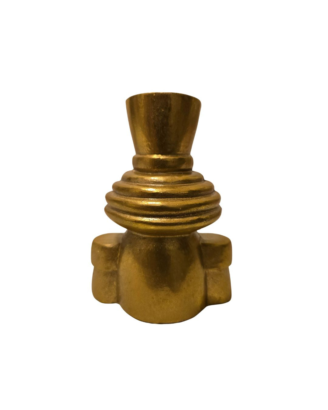 Vintage Gold Nutcracker Candle Holder